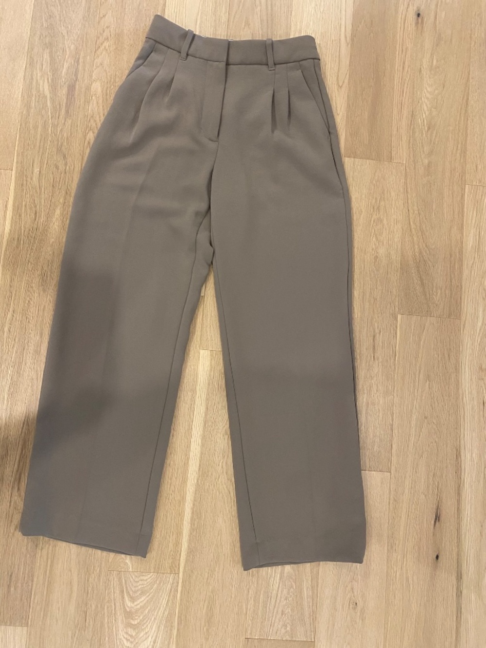 Aritzia Effortless Pleated Baggy Wide Leg Trouser Pant - Picture 9 of 16